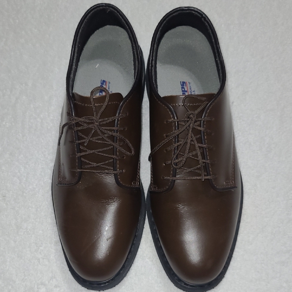 Capps Brown Leather Oxfords Size 9 Womans - Picture 2 of 8
